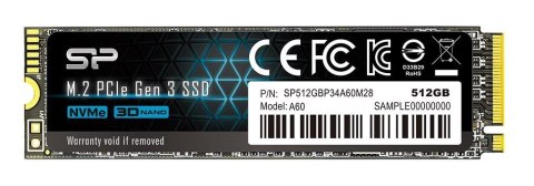 SSD Silicon Power Ace A60 512GB PCIe Gen 3x4 bulk