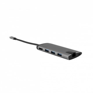 Hub USB Verbatim Multi Port 3x USB 3.0, USB-C 3.1, HDMI 4K, RJ45, SD/micro SD