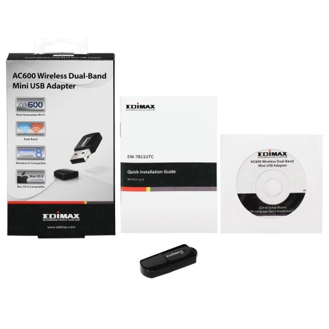 Karta sieciowa Edimax EW-7811UTC USB WiFi AC600 Mini