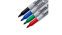Marker permanentny Sharpie Fine CLASSIC - blister 4szt. (czarny, niebieski, czerwony, zielony) F 1,0mm 1985858