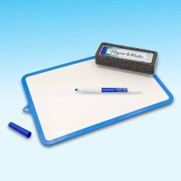 Paper Mate-zestaw marker suchościeralny kolor niebieski + gąbka+tablica (26x18,7cm)