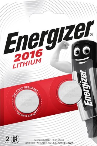 ENERGIZER BATERIE SPECJALISTYCZNA LITHIUM CR2016 2 SZTUKI 3V