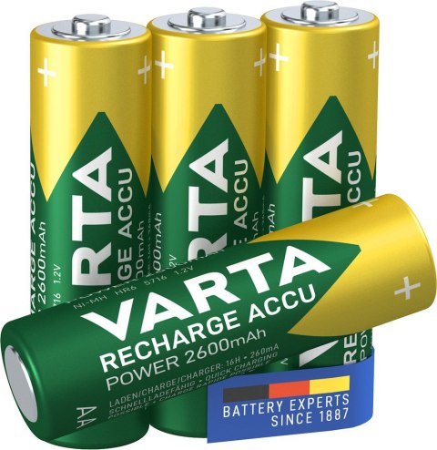 Zestaw akumulatorków AA VARTA Ready2Use 5716101404 (2600mAh ; Ni-MH)