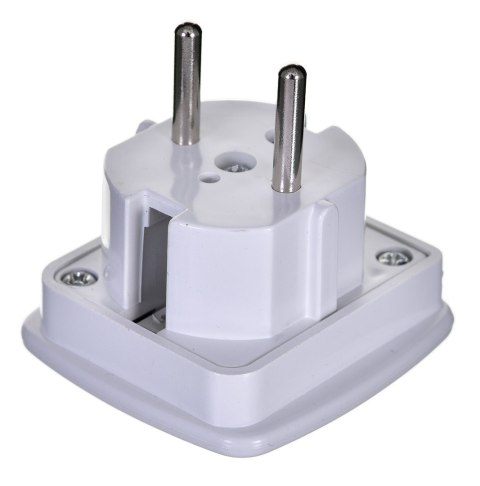 Adapter GEMBIRD A-AC-UKEU-001 (Angielski F - PL (10A) M; kolor biały)