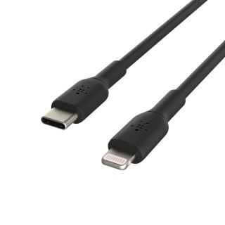 BELKIN KABEL LIGHTNING TO USB-C, PVC, 1M, CZARNY