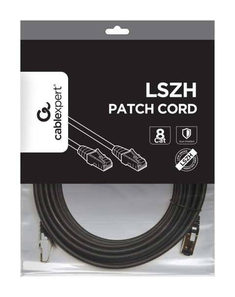 GEMBIRD PATCHCORD S/FTP RJ45 KAT.8 LSZH 10M CZARNY