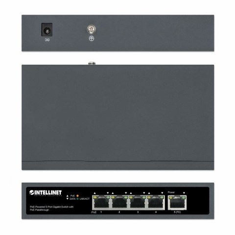 INTELLINET SWITCH GIGABIT 5X POE PASSTHROUGH ZASIL