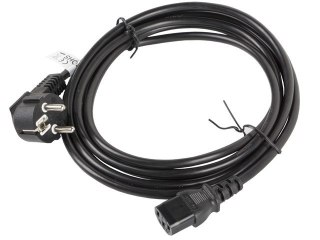 Kabel Lanberg CA-C13C-11CC-0050-BK (C13 / IEC C13 / IEC 320 C13 F - Schuko M; 5m; kolor czarny)