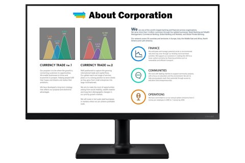 MONITOR SAMSUNG LED 27" LF27T450FQRXEN