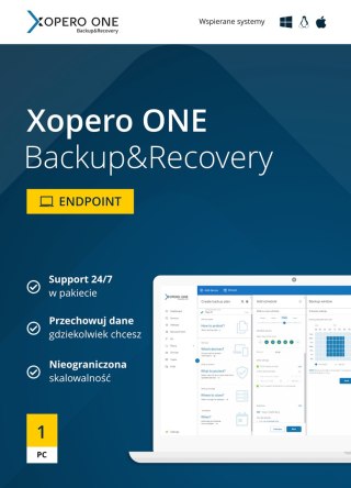 Xopero ONE 1x Endpoint Agent + Maintanance & Support Standard - 3 years