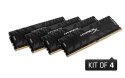 Zestaw pamięci Kingston HyperX PREDATOR HX424C12PB3K4/64 (DDR4 DIMM; 4 x 16 GB; 2400 MHz)