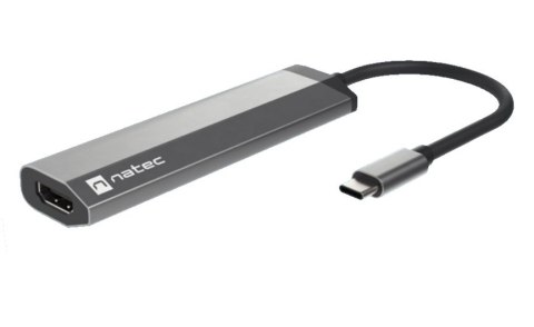 NATEC MULTIPORT FOWLER SLIM USB-C->HUB USB 3.0 X2, HDMI 4K, USB-C PD NMP-1984