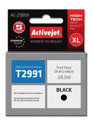 Activejet AE-29BNX Tusz (zamiennik Epson 29XL T2991; Supreme; 18 ml; czarny)