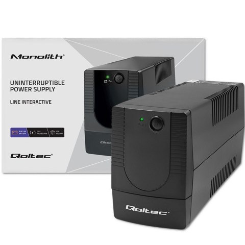 QOLTEC ZASILACZ AWARYJNY UPS LINE INTERACTIVE | MONOLITH | 1000VA | 600W