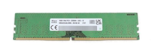 Hynix UDIMM non-ECC 16GB DDR4 1Rx8 3200MHz PC4-25600 HMAA2GU6CJR8N-XN