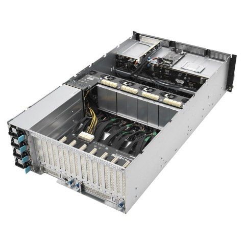 ASUS Rack 4U ESC8000A-E11-SKU1/2.2KW(2+2)/2PCIe/2NVMe AMD EPYC 2x LGA 4094 (SP3) 280W 32xDDR4 3200 8x3.5"/2.5" SATA/SAS*+2NVME 2