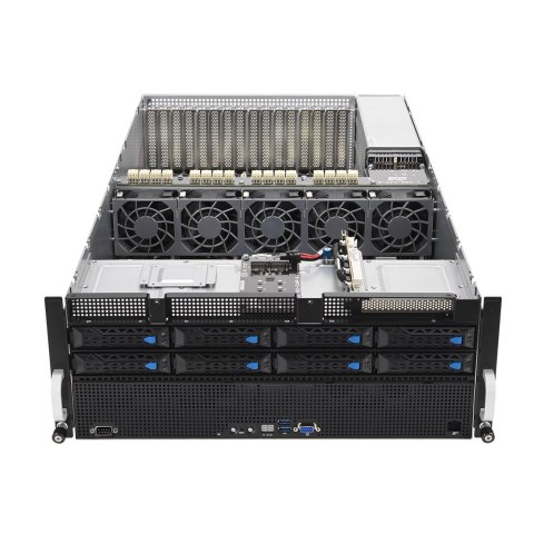 ASUS Rack 4U ESC8000A-E11-SKU1/2.2KW(2+2)/2PCIe/2NVMe AMD EPYC 2x LGA 4094 (SP3) 280W 32xDDR4 3200 8x3.5"/2.5" SATA/SAS*+2NVME 2