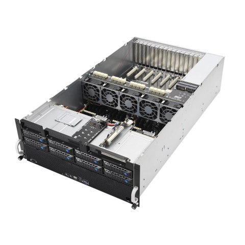 ASUS Rack 4U ESC8000A-E11-SKU1/2.2KW(2+2)/2PCIe/2NVMe AMD EPYC 2x LGA 4094 (SP3) 280W 32xDDR4 3200 8x3.5"/2.5" SATA/SAS*+2NVME 2