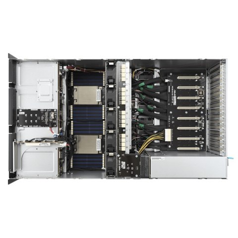 ASUS Rack 4U ESC8000A-E11-SKU1/2.2KW(2+2)/2PCIe/2NVMe AMD EPYC 2x LGA 4094 (SP3) 280W 32xDDR4 3200 8x3.5"/2.5" SATA/SAS*+2NVME 2