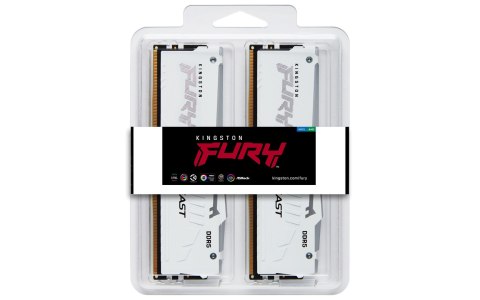 KINGSTON DDR5 64GB 5600Mhz CL40 FURY Beast White RGB KITx4