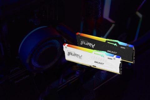 KINGSTON DDR5 64GB 5600Mhz CL40 FURY Beast White RGB KITx4