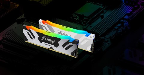 Kingston FURY DDR5 64GB (2x32GB) 6000MHz CL32 Renegade White RGB XMP