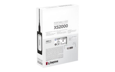 Dysk zewnętrzny SSD Kingston XS2000 (500GB; USB 3.2; srebrny; SXS2000/500G)