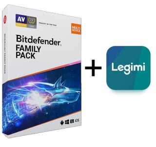 Bitdefender Family Pack ESD 1 rok +Legimi 30dni