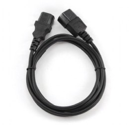 Kabel GEMBIRD PC-189 (C13 / IEC C13 / IEC 320 C13 - C14 ; 1,8m; kolor czarny)