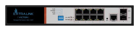 Extralink VICTOR Switch PoE 8x Gigabit PoE/PoE+