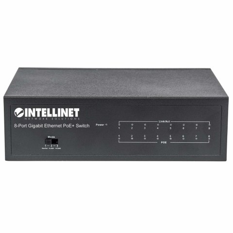 INTELLINET GIGABIT SWITCH 8X 10/100/1000 RJ45 POE+