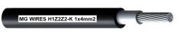 Przewód fotowoltaiczny // MG Wires // 1x4mm2, 0,6/1kV czarny H1Z2Z2-K-4mm2 BK, opakowanie 100m