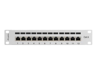 Patch panel Lanberg PPF6-9012-S (1U; 10"; kat. 6; FTP; 12xRJ-45)