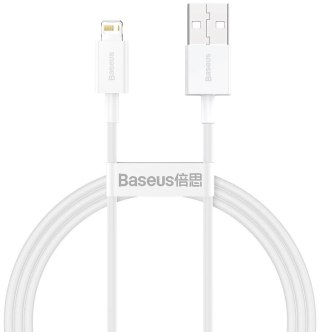 BASEUS KABEL SUPERIOR SERIES, 2.4A, 1M (BIAŁY)