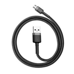 Kabel Baseus cafule CAMKLF-BG1 (USB M - Micro USB M; 1m; kolor szaro-czarny)