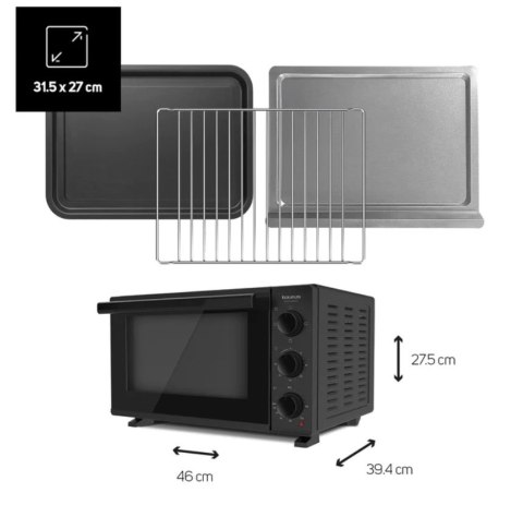 Mini piekarnik Taurus Horizon 23 (23l; 1500W)