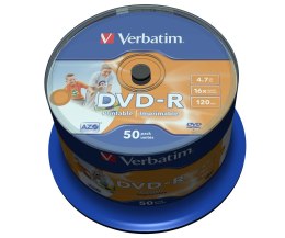 DVD-R 4.7GB 16X GENERAL WIDE/PHOTOPRINTABLE 50-SPINDLE