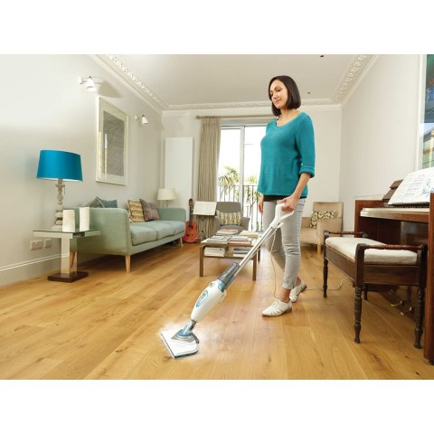 Mop parowy 1600w, odłączalny pojemnik 350ml, zmienna ilość p