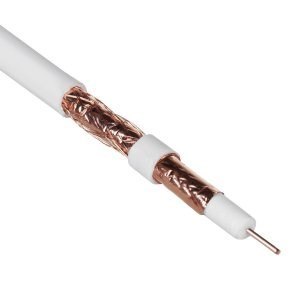 Kabel koncentryczny Maclean, Przewód antenowy satelitarny, RG6 1.02CU+4.8FPE+CU/P+32*0.12CU+6.8PVC, 50M, MCTV-471