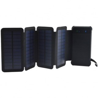 POWERNEED SKŁADANY PANEL SOLARNY Z POWER BANKIEM PV 6W 8000MAH LI-POLY 2X USB 2A CZARNY ES8000B