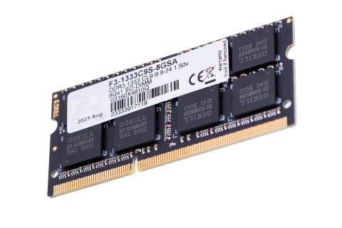 G.SKILL SO-DIMM DDR3 8GB 1333MHZ CL9 1,5V F3-1333C9S-8GSA