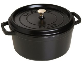 Garnek żeliwny okrągły Staub - Czarny, 1.7 ltr