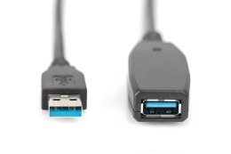 Kabel przedłużający USB 3.0 SuperSpeed 20mTyp USB A/USB A M/Ż aktywny czarny 20m