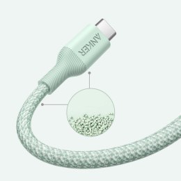 Kabel Anker 544 USB-C do USB-C Bio-Nylon 1.8m 140W zielony