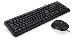 Zestaw klawiatura + mysz IBOX OFFICE KIT II KLAW. I MYSZ OPT.USB IKMOC2005070U (USB 2.0; (US); kolor czarny; optyczna)