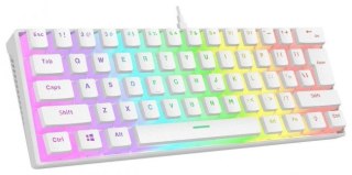 RAMPAGE KLAWIATURA MECHANICZNA GAMINGOWA RADIANT K11 RGB BIAŁA