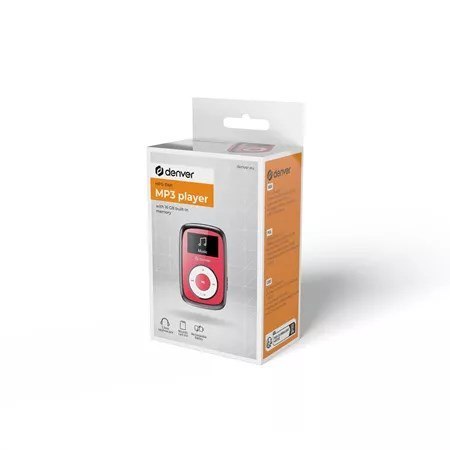 Odtwarzacz MP3 Denver MPS-316R 1" 16GB różowy