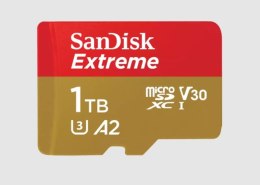 KARTA PAMIĘCI SANDISK EXTREME microSDXC 1 TB 190/130 MB/s A2 C10 V30 UHS-I U3