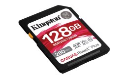 KINGSTON microSDXC Canvas 128GB React Plus UHS-II 280R/100W U3 V60 for Full HD/4K