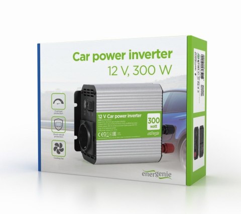 POWER INVERTER CAR 12V 300W/EG-PWC300-01 GEMBIRD